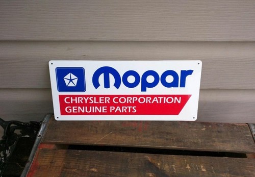 Mopar chrysler metal sign - mopar,